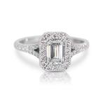 Ring - 18 karaat Witgoud -  1.22ct. tw. Diamant