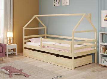 Huisjesbed - Eiken - 90x200 cm - Kinderbed - 1 persoons beschikbaar voor biedingen