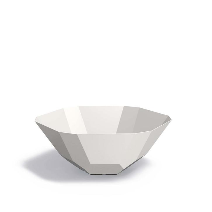 Aluminium bloempot Facet Ø120x50cm - Met bodem, Tuin en Terras, Bloembakken en Plantenbakken, 30 tot 60 cm, 100 cm of meer, Tuin