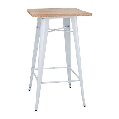 Statafel | BISTRO | Hout/Staal | Essenhout Blad | Wit Frame, Zakelijke goederen, Horeca | Keukenapparatuur, Nieuw in verpakking