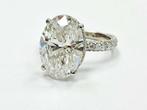 Cocktailring - 18 karaat Witgoud - 8.50ct. tw. Diamant