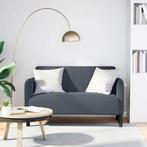 vidaXL Loveseat bank 109 cm fluweel donkergrijs, Verzenden, Nieuw, Stof