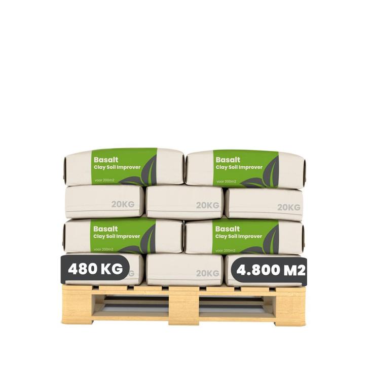 Basaltmeel Bodemverbeteraar voor kleigrond (24x - 480 kg, Tuin en Terras, Aarde en Mest, Mest, Verzenden