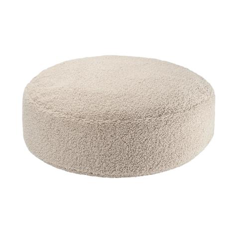 Zitzak Ottoman van zachte teddy stof – kleur Biscuit, Kinderen en Baby's, Kinderkamer | Inrichting en Decoratie, Nieuw, Ophalen of Verzenden