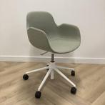 Tweedehands Normann Copenhagen bureaustoel groen - wit, Ophalen of Verzenden, Gebruikt, Stof, Eén