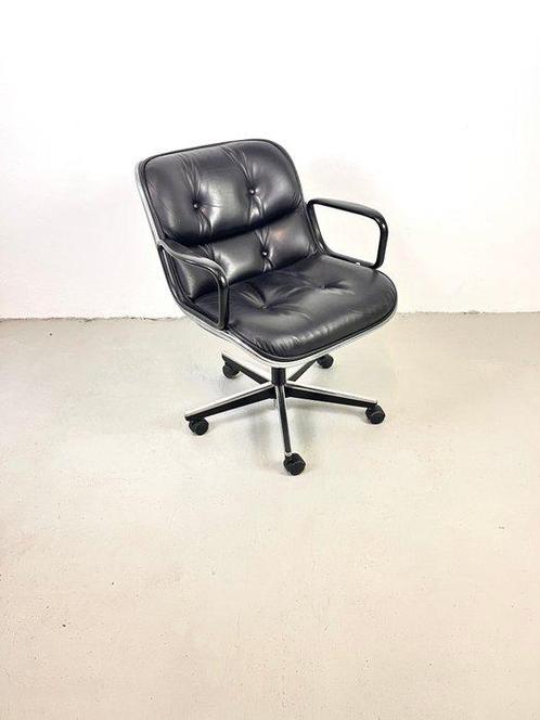 Knoll - Charles Pollock - Fauteuil - Leer, Antiek en Kunst, Antiek | Meubels | Stoelen en Banken
