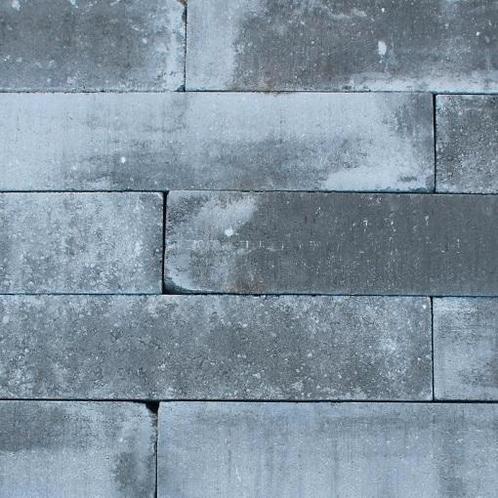 Stapelblok Wallblock Old 60x12x12 Zeeuws Bont, Tuin en Terras, Bielzen en Borders, Minder dan 100 cm, Nieuw, Beton, Blok, Minder dan 25 cm