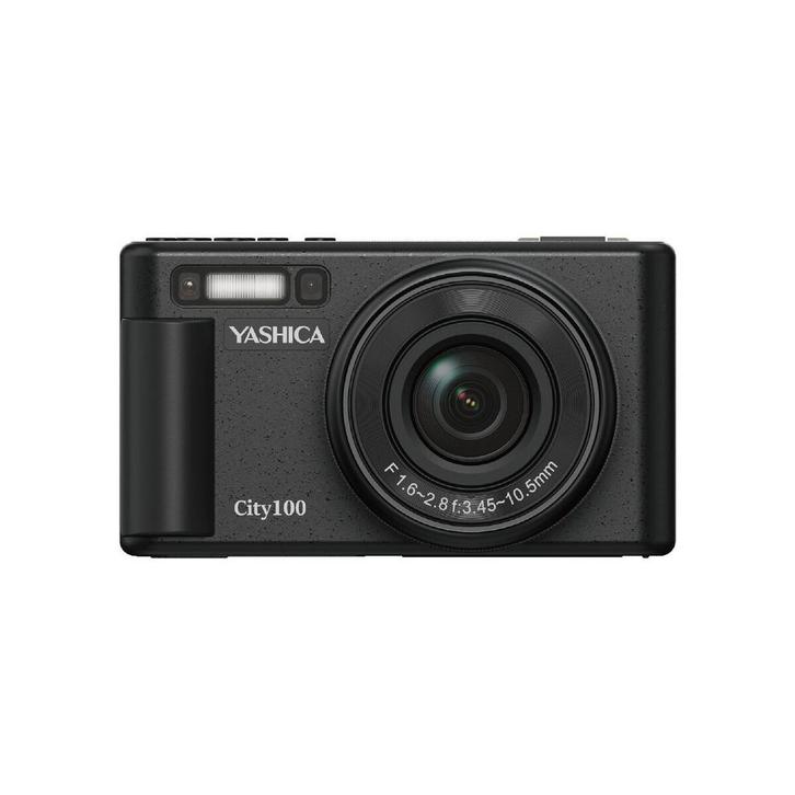 Yashica City 100 compact camera Zwart - Tweedehands, Audio, Tv en Foto, Fotocamera's Digitaal, Compact, Gebruikt, Verzenden