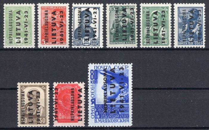 Duitse Rijk 1941 - Bezetting Litouwen opdrukuitgave **/MNH -, Postzegels en Munten, Postzegels | Europa | Duitsland