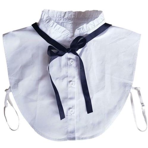 Trendy wit los blouse kraagje met zwart strikje € 13,95, Kleding | Dames, Blouses en Tunieken, Wit, Nieuw, Maat 38/40 (M), Verzenden