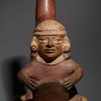 Moche, Peru Terracotta Figuratieve Huaco met erotische