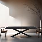 Massieve eettafel - Magazijn Uitverkoop | Gratis Verzending, Huis en Inrichting, Tafels | Eettafels, 100 tot 150 cm, Massief houten eettafel