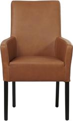 Cognac leren landelijke eetkamerstoel - Rancho Leer Cognac (, Huis en Inrichting, Stoelen, Overige kleuren, Nieuw, Leer, Ophalen of Verzenden
