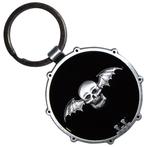 Avenged Sevenfold - Deathbat Drum Double Sided Sleutelhanger, Ophalen of Verzenden, Nieuw, Gebruiksvoorwerp