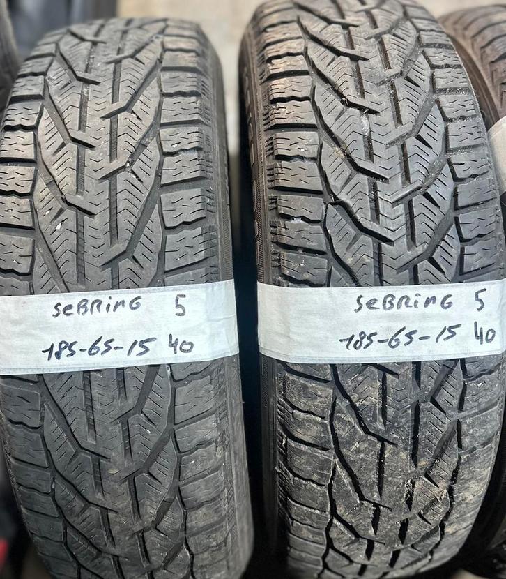 2x185-65-15 Sebring Winter 2x5m €40 Per Band 185 65 15, Auto-onderdelen, Banden en Velgen, 15 inch, Winterbanden, 185 mm, Personenwagen