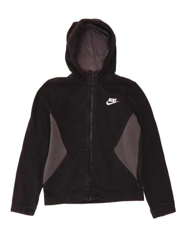 NIKE Boys Zip Hoodie Sweater 12-13 Years Large Black, Kleding | Heren, Truien en Vesten, Verzenden