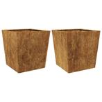 Plantenbakken 2 st 50x50x50 cm cortenstaal (Overige), Huis en Inrichting, Verzenden, Nieuw