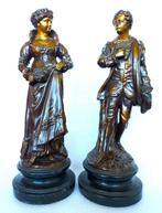 Beeld, French bronzed terracotta sculptures from the late
