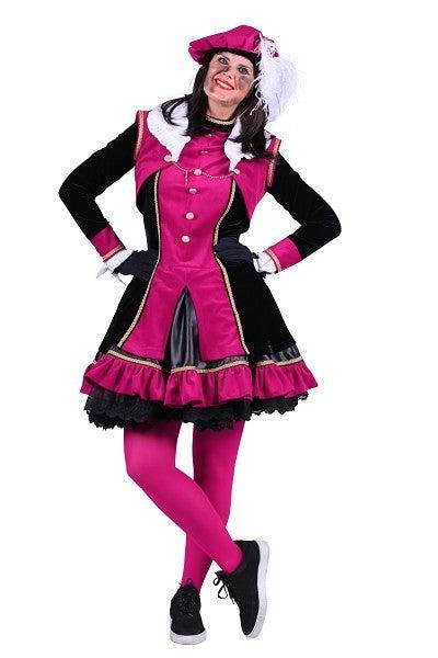 Dames Pietenpak Graciosa Roze-Zwart - L, Diversen, Sinterklaas, Verzenden