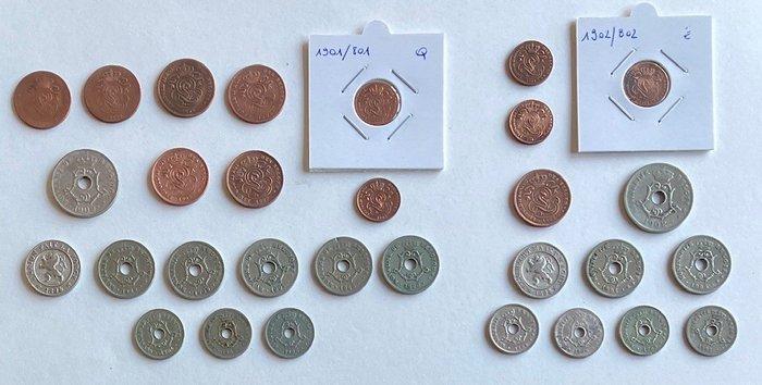 België. Leopold II. 1853/1909, Lot van 30 stuks (Zonder, Postzegels en Munten, Munten | Nederland