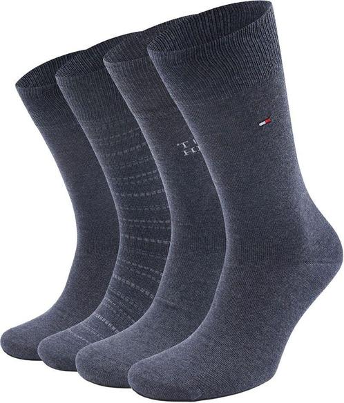 Tommy Hilfiger Giftbox 4-Pack Jeans Blauw maat 43-46 Heren, Kleding | Heren, Sokken en Kousen, Blauw, Nieuw, Verzenden