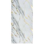 PVC Marmer Paneel White Gold Glans 260x122x0,3cm, Nieuw