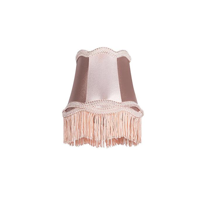 Stoffen klemkap roze 12/8,5/15 - Granny, Huis en Inrichting, Lampen | Lampenkappen, Minder dan 25 cm, Rond, Overige kleuren, Nieuw