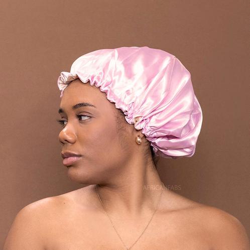 Roze Satijnen Slaapmuts / Haar bonnet van Satijn / Satin hai, Sieraden, Tassen en Uiterlijk, Uiterlijk | Haarverzorging, Nieuw