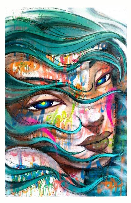 Utopia - Vandal Girl - a.p, Antiek en Kunst, Kunst | Designobjecten