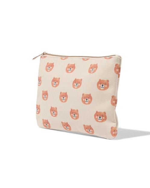 HEMA Make-up tas plat beren 18x27, Sieraden, Tassen en Uiterlijk, Uiterlijk | Cosmetica en Make-up, Nieuw, Verzenden