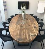 robuustetafels unieke stoere houten tafel op maat gemaakt, Huis en Inrichting, Tafels | Eettafels, 100 tot 150 cm, Ovaal, Nieuw