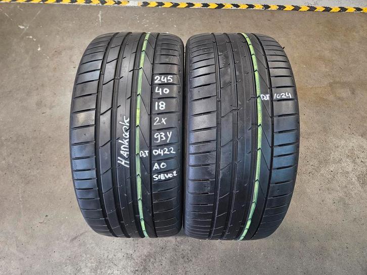 245/40/18 93Y HANKOOK VENTUS S1EVO2 AO D22/24 6,9MM PROFIEL, Auto-onderdelen, Banden en Velgen, 18 inch, Erkend duurzaam, Zomerbanden