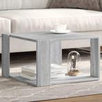 vidaXL Salontafel 51,5x51,5x30 cm bewerkt hout grijs sonoma, Verzenden, Nieuw, Overige houtsoorten, 50 tot 100 cm