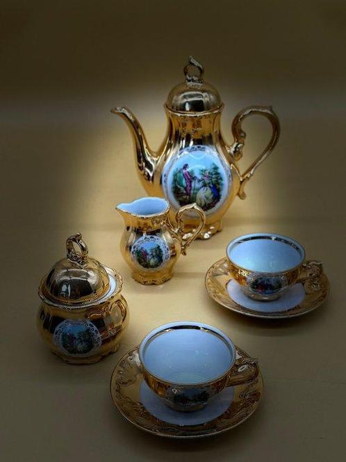 Wunsiedel Kaffeeservice – 22 Karat Gold und klassisches, Antiek en Kunst, Antiek | Meubels | Tafels