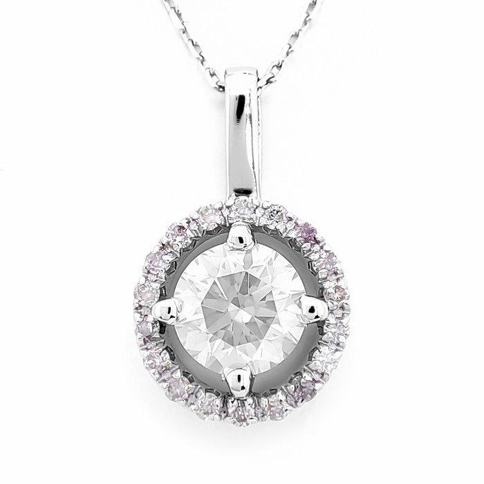 Zonder Minimumprijs - Hanger - 14 karaat Witgoud - 0.99ct., Sieraden, Tassen en Uiterlijk, Antieke sieraden