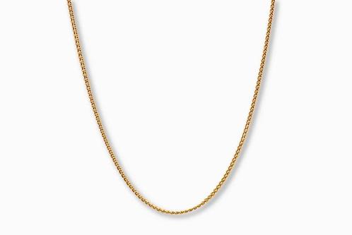 Gouden Gourmet ketting 14K, Sieraden, Tassen en Uiterlijk, Kettingen, Goud, Nieuw, Goud, Verzenden