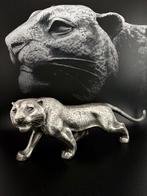 Brons, Tin - Tsuda Eiju (1915-2001) - Panther zilver met