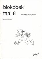 Kinheim Antwoorden Blokboek Dictees Taal 8, Verzenden, Nieuw