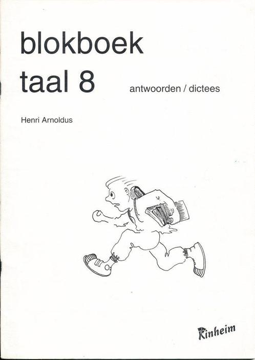 Kinheim Antwoorden Blokboek Dictees Taal 8, Boeken, Schoolboeken, Nieuw, Verzenden