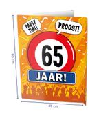 Raambord 65 jaar 60cm, Hobby en Vrije tijd, Feestartikelen, Verzenden, Nieuw