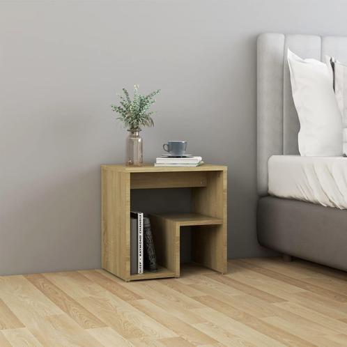 vidaXL Nachtkastje 40x30x40 cm bewerkt hout sonoma, Huis en Inrichting, Slaapkamer | Nachtkastjes, Nieuw, Minder dan 45 cm, Hout