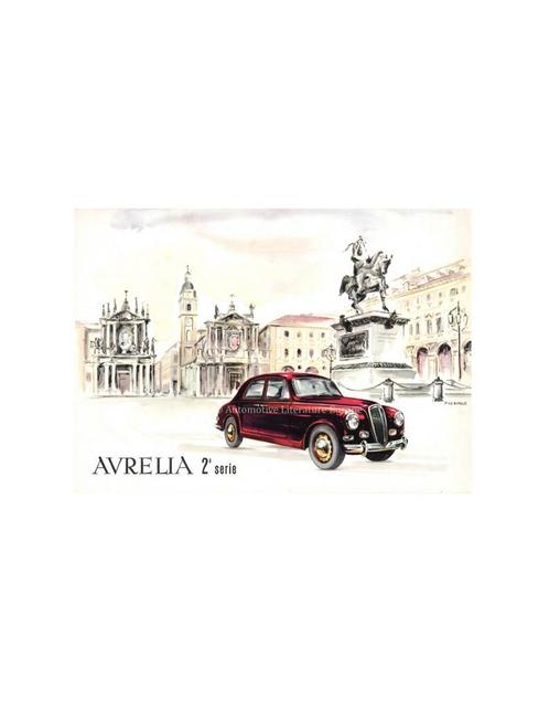 1955 LANCIA AURELIA BERLINA BROCHURE, Boeken, Auto's | Folders en Tijdschriften