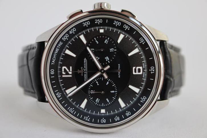Jaeger LeCoultre Polaris Chronograph 10/2020 Full set., Sieraden, Tassen en Uiterlijk, Horloges | Heren, Leer, Nieuw, Staal, Overige merken