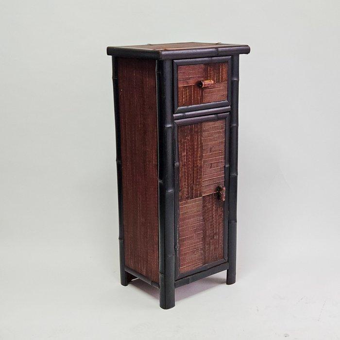 Bijzettafel - Hout, Bamboe, Rattan - mobiele kolom, Antiek en Kunst, Kunst | Designobjecten