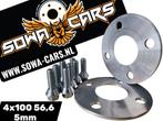 Spoorverbreders Spacers Opel Corsa 4x100 56,6 5mm, Auto diversen, Tuning en Styling, Verzenden