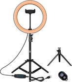 2dekans | Studio ME - Ringlamp Zwarte XL - 26cm/ 10 inch -, Ophalen of Verzenden, Zo goed als nieuw