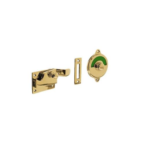 Intersteel WC-overslag met bocht groen/rood - messing, Doe-het-zelf en Verbouw, Hang- en Sluitwerk, Nieuw, Verzenden
