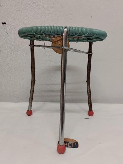 trep - Kruk - Metaal, Rattan, Antiek en Kunst, Curiosa en Brocante