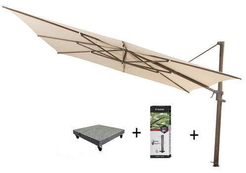 Finca zweefparasol 400x300 cm wenge frame beach 4 Seasons, Tuin en Terras, Parasols, Nieuw, Ophalen of Verzenden