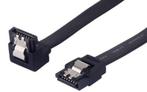 SATA III Kabel met 90º hoek - 50cm - 7-Polig - 6GB/s - ZWAR, Ophalen of Verzenden, Nieuw